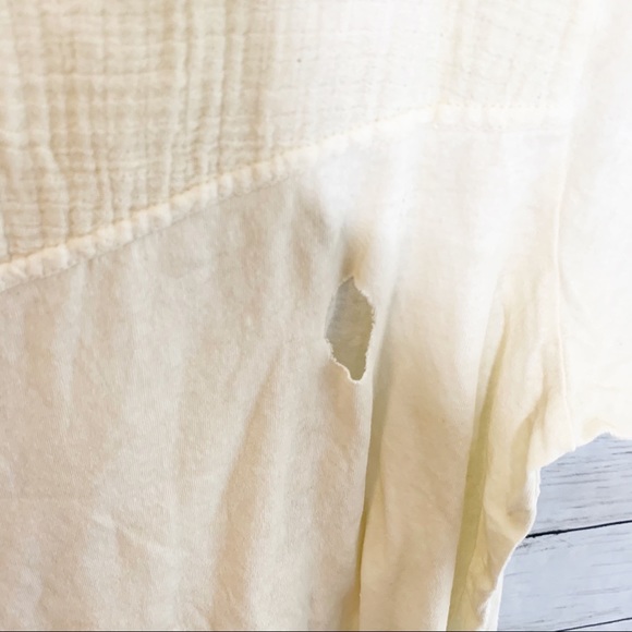 Free People Rare Cali Rose Distressed Tee - Picture 5 of 8